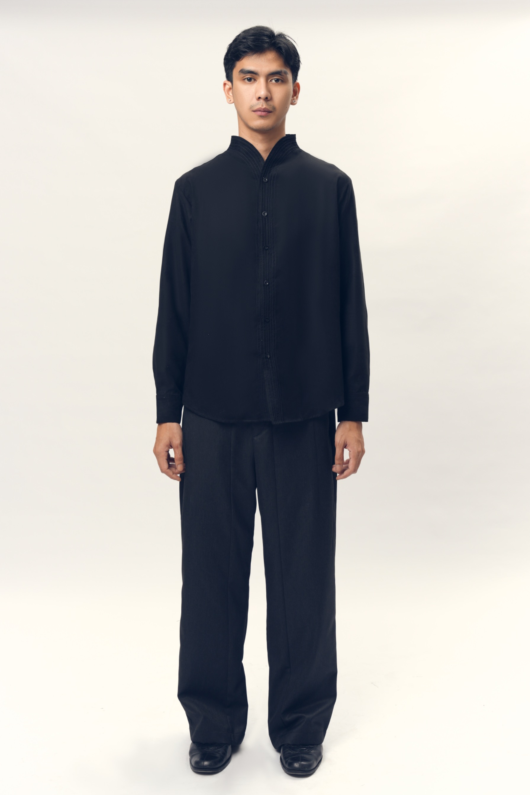Chain Stitched Shirt in Velvet