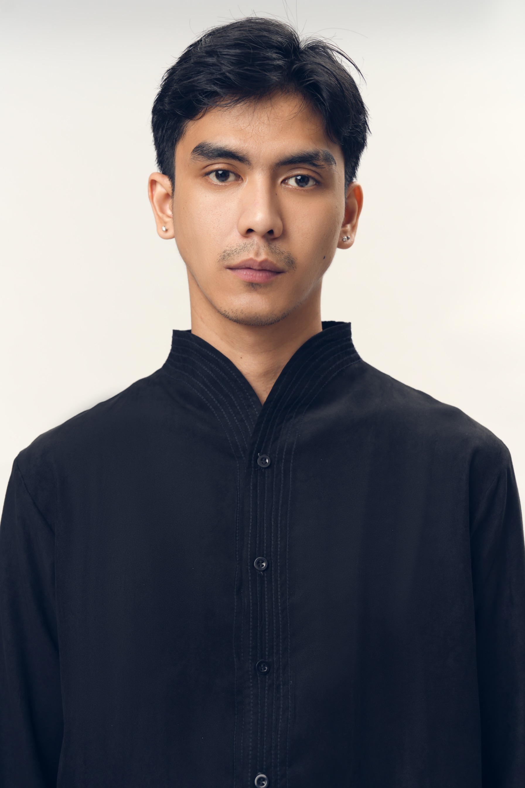 Chain Stitched Shirt in Velvet