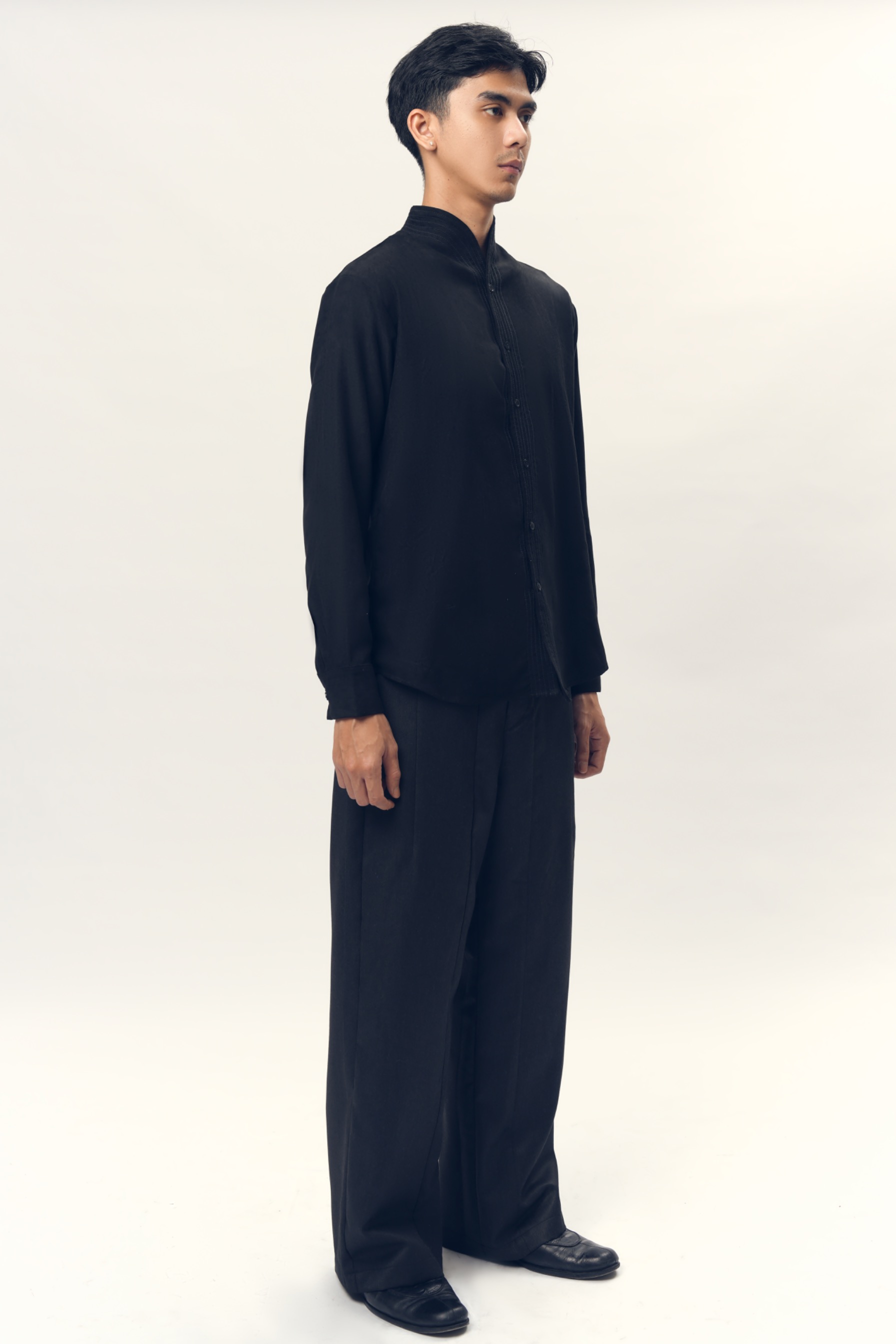 Chain Stitched Shirt in Velvet