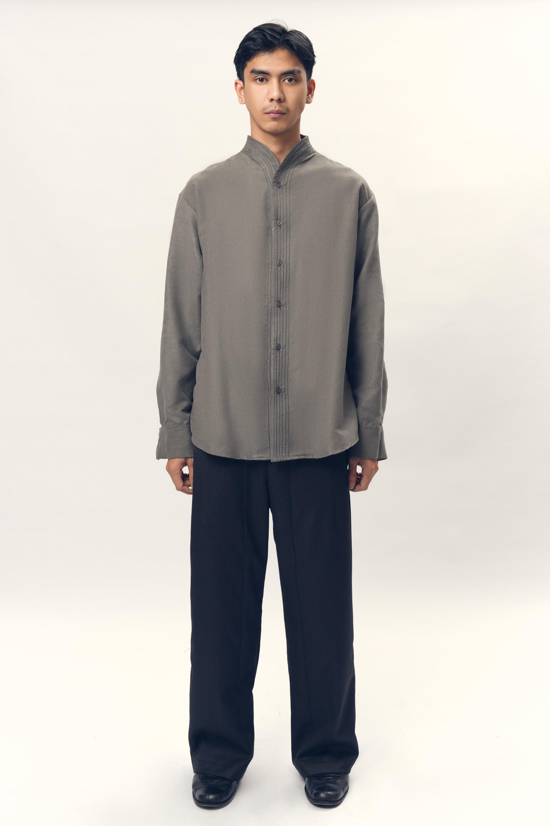 Chain Stitched Shirt in Velvet