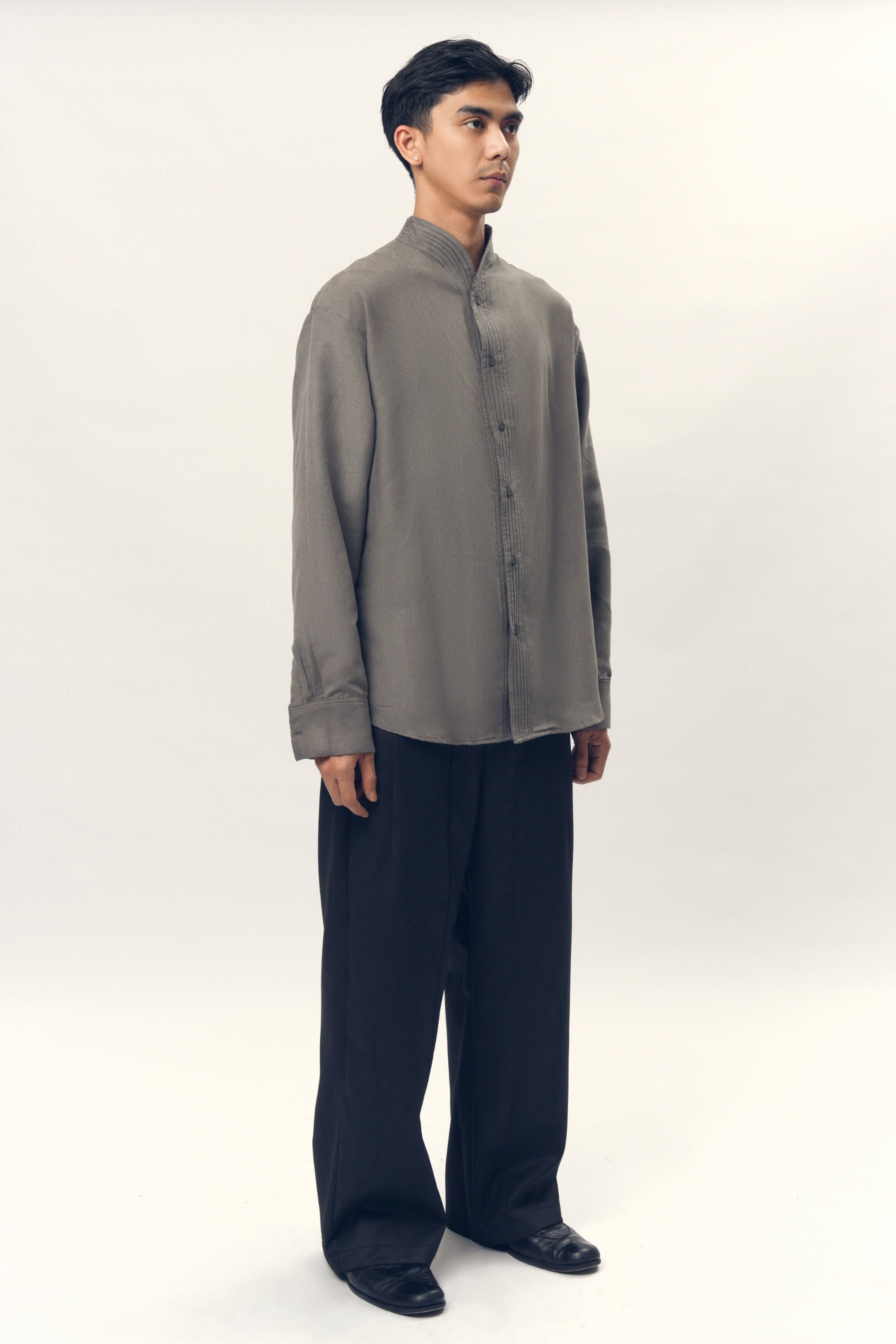 Chain Stitched Shirt in Velvet