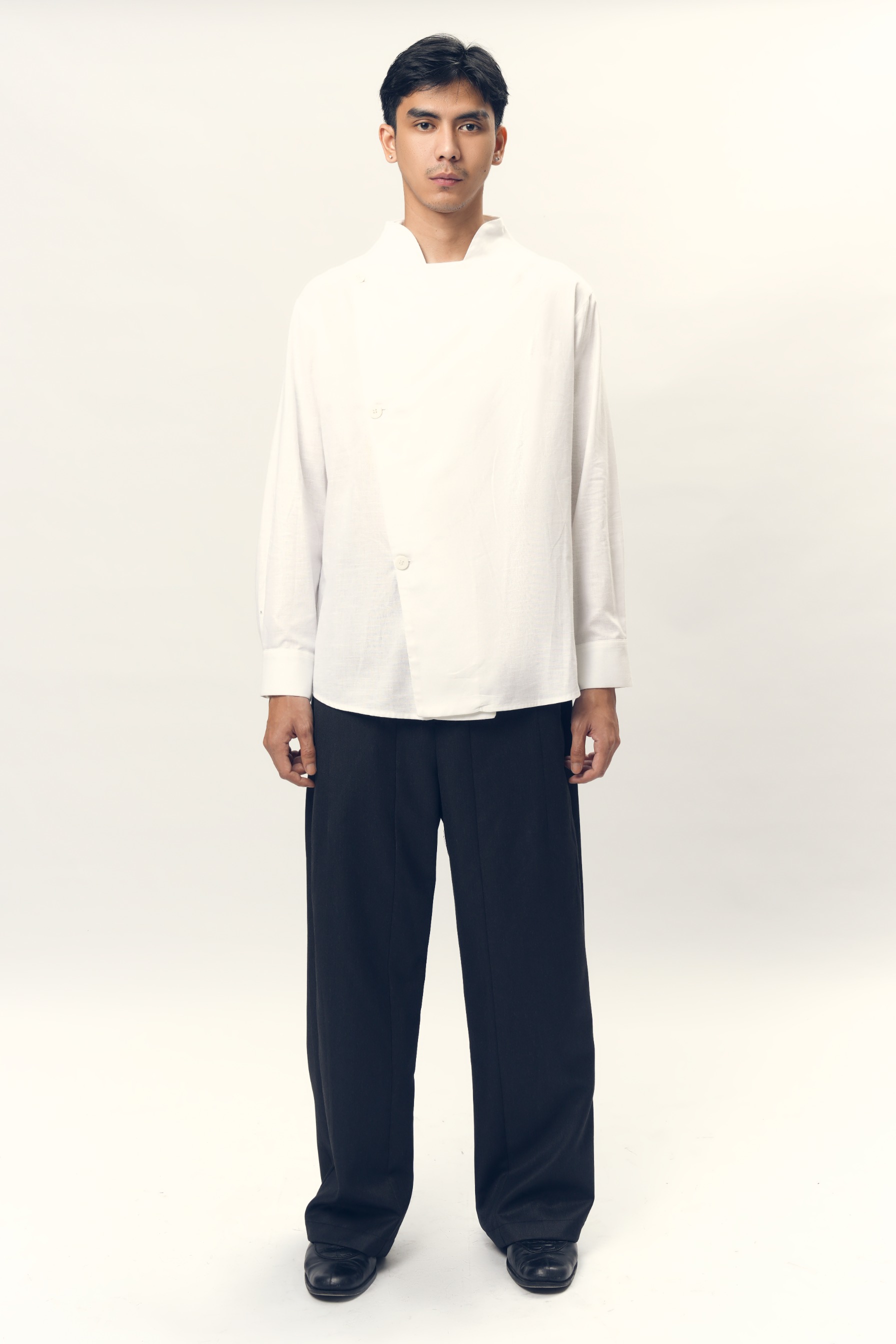 Nawa Front Pocket Trousers in Silk Wool