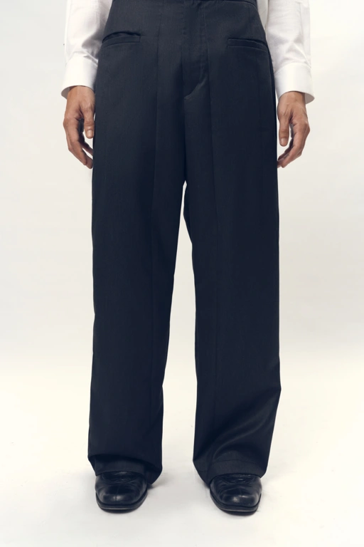 Image of Nawa Front Pocket Trousers in Silk Wool