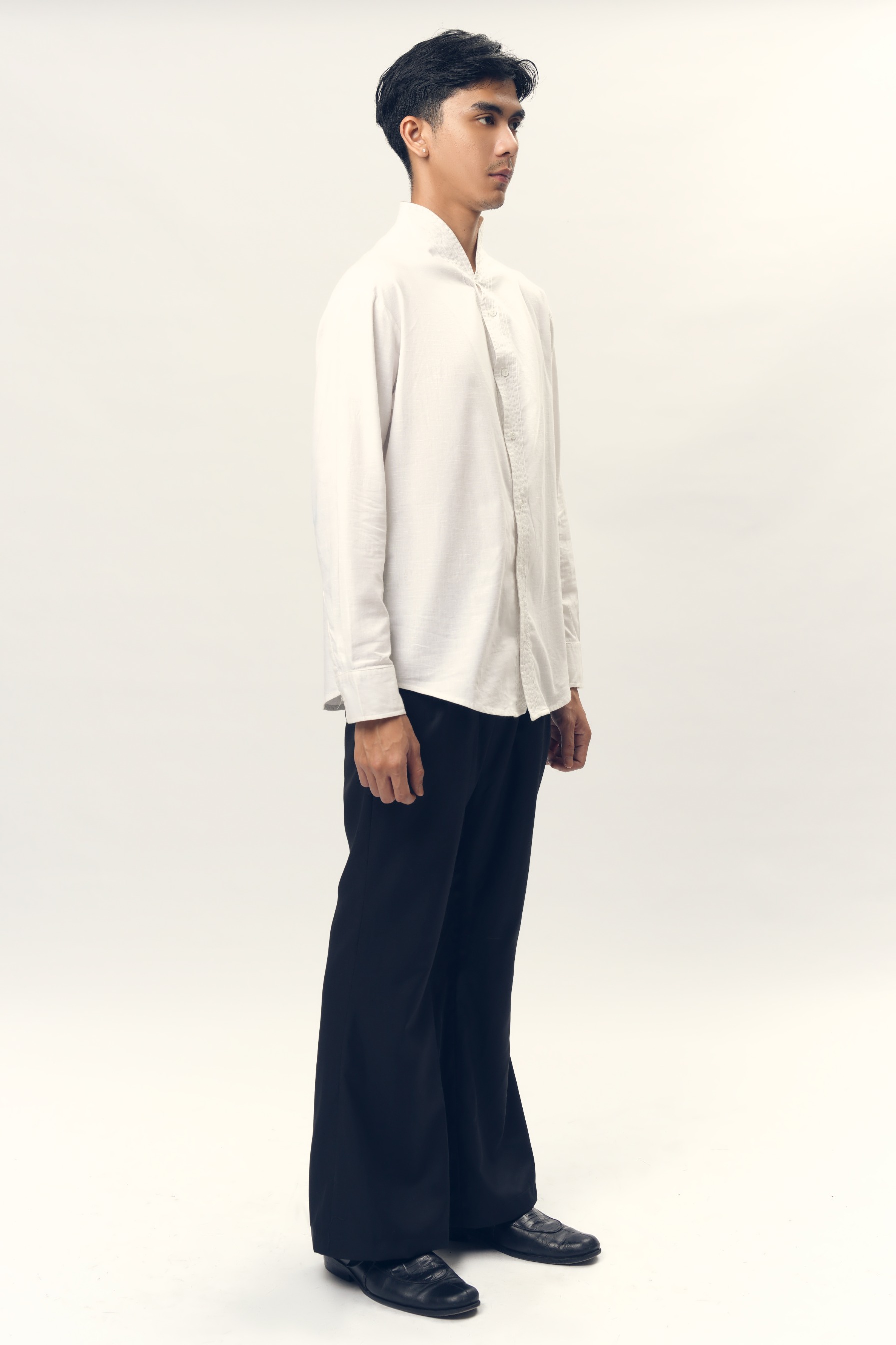 Chain Stitched Shirt in Linen