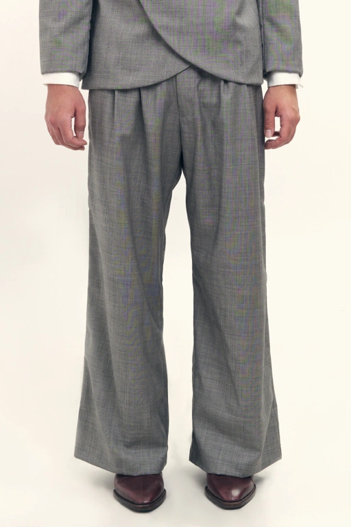 Image of   Loose Trousers in Wool 
