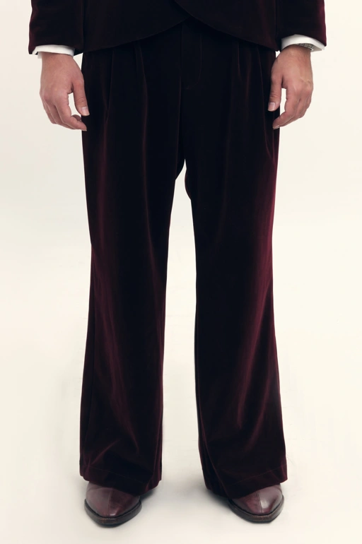 Image of  Loose Trousers in Velour