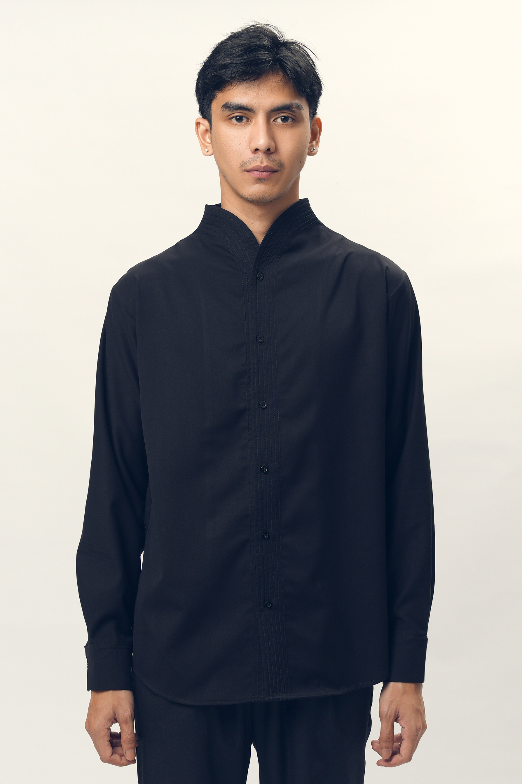 Chain Stitched Shirt in Linen
