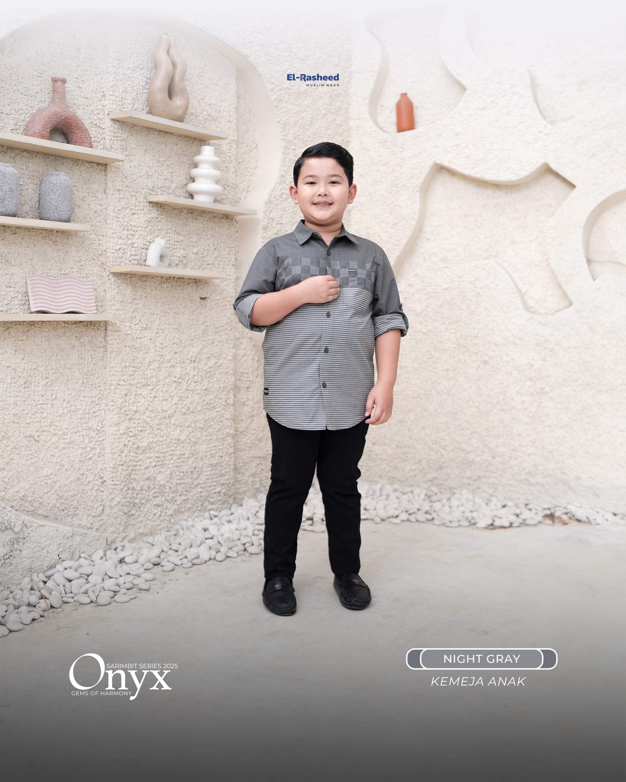 ONYX KEMEJA KIDS LONG SLEEVE GRADE B