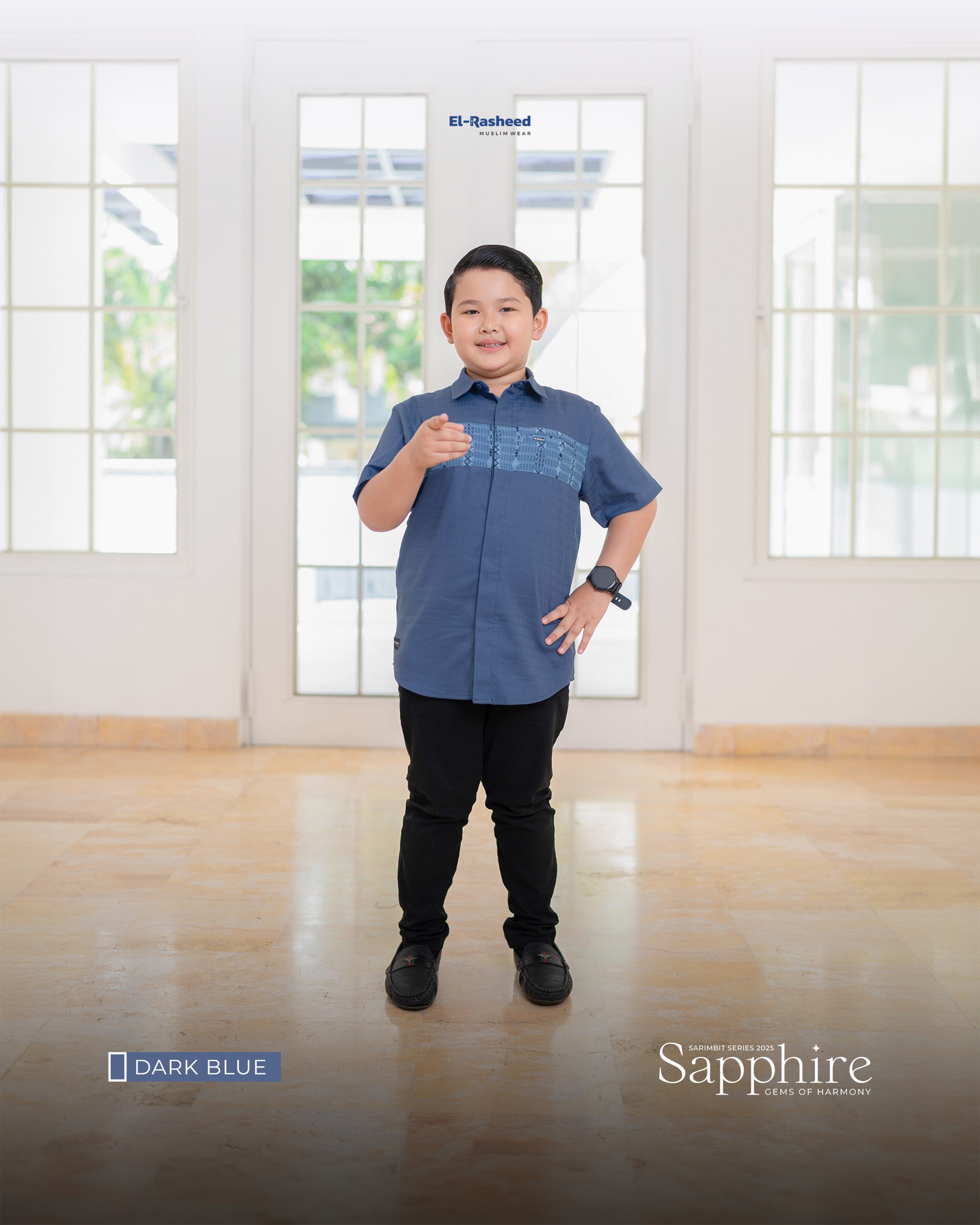 SAPPHIRE KEMEJA KIDS GRADE B
