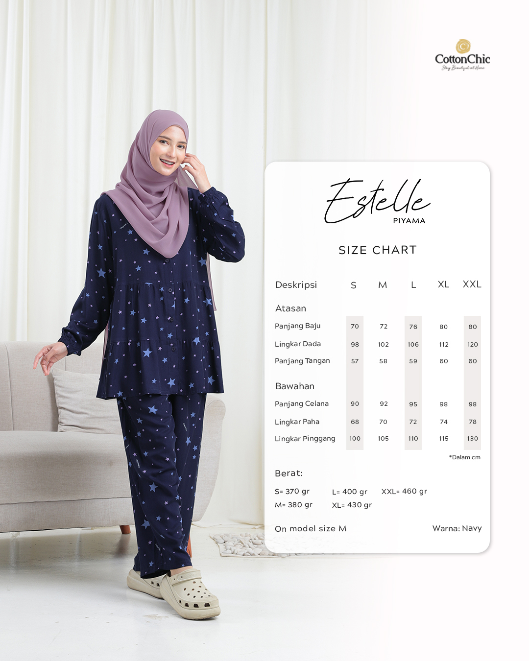 PAJAMAS ESTELLE DEWASA GRADE B