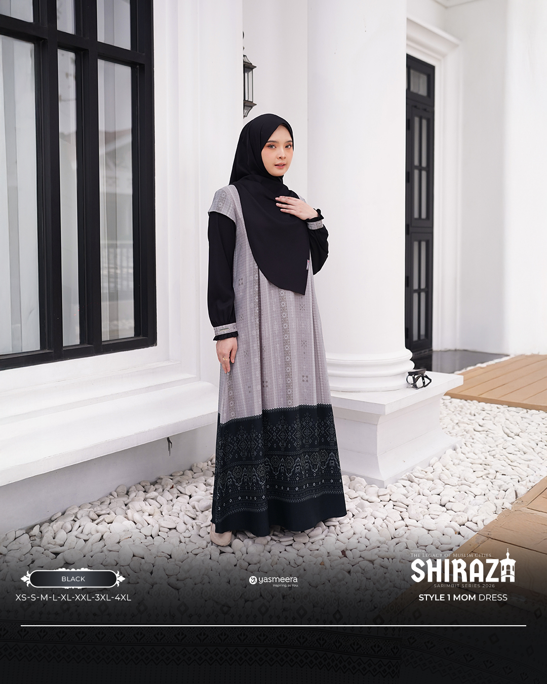 GAMIS SHIRAZA STYLE 1 DEWASA GRADE B