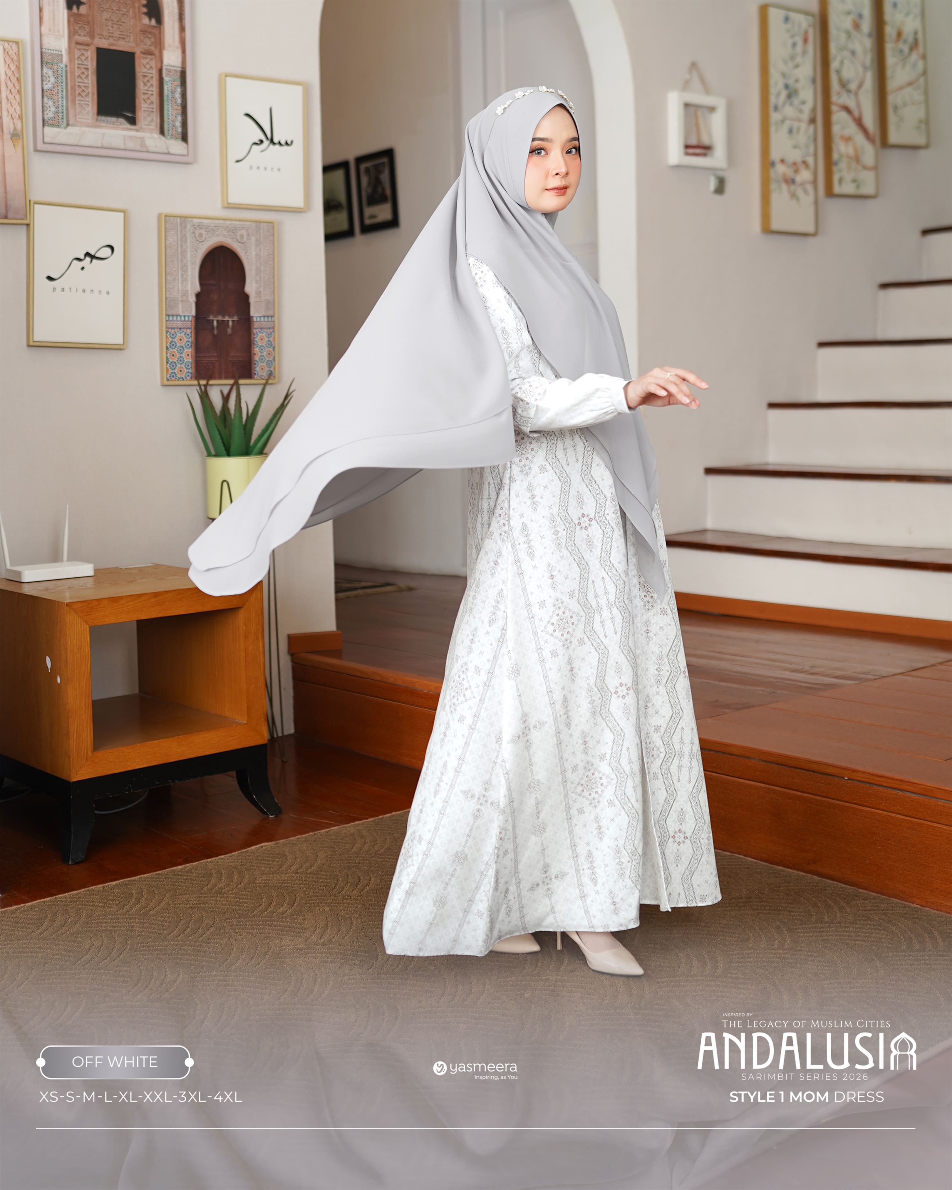 GAMIS ANDALUSIA STYLE 1 DEWASA GRADE B