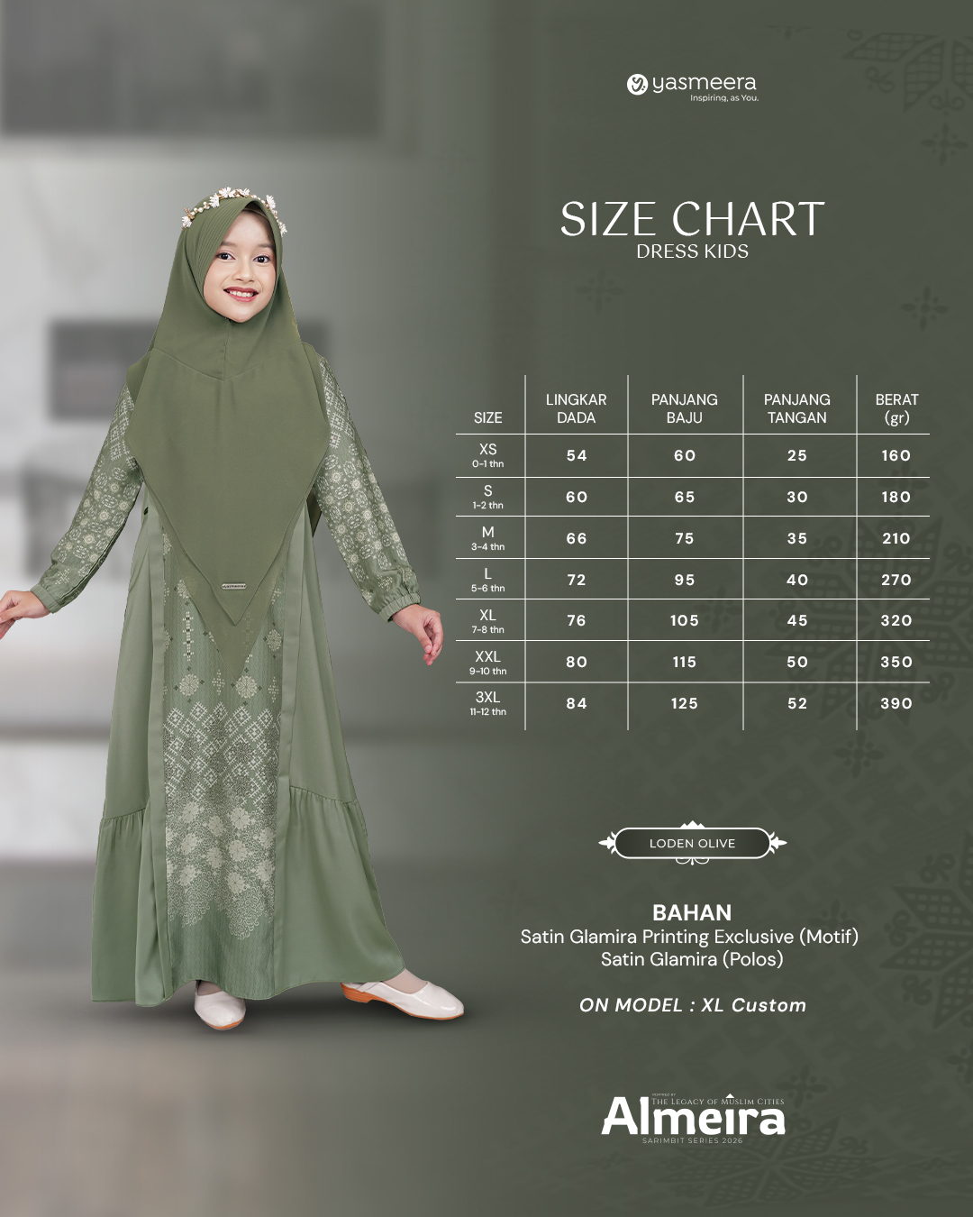 GAMIS ALMEIRA ANAK GRADE B