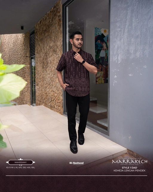 KEMEJA MARRAKECH LENGAN PENDEK DEWASA GRADE B