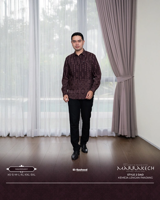 KEMEJA MARRAKECH LENGAN PANJANG DEWASA GRADE B