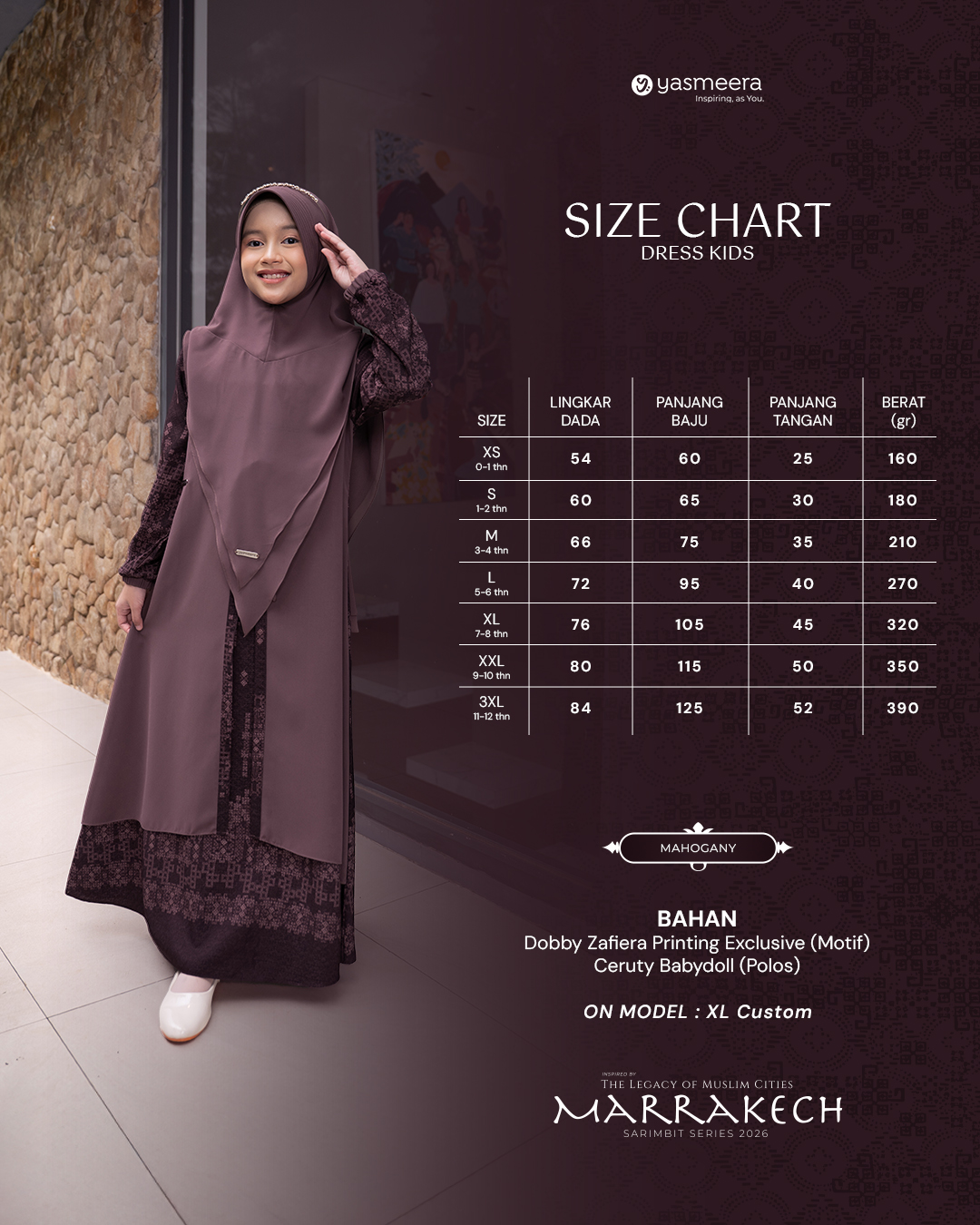 GAMIS MARRAKECH ANAK GRADE B