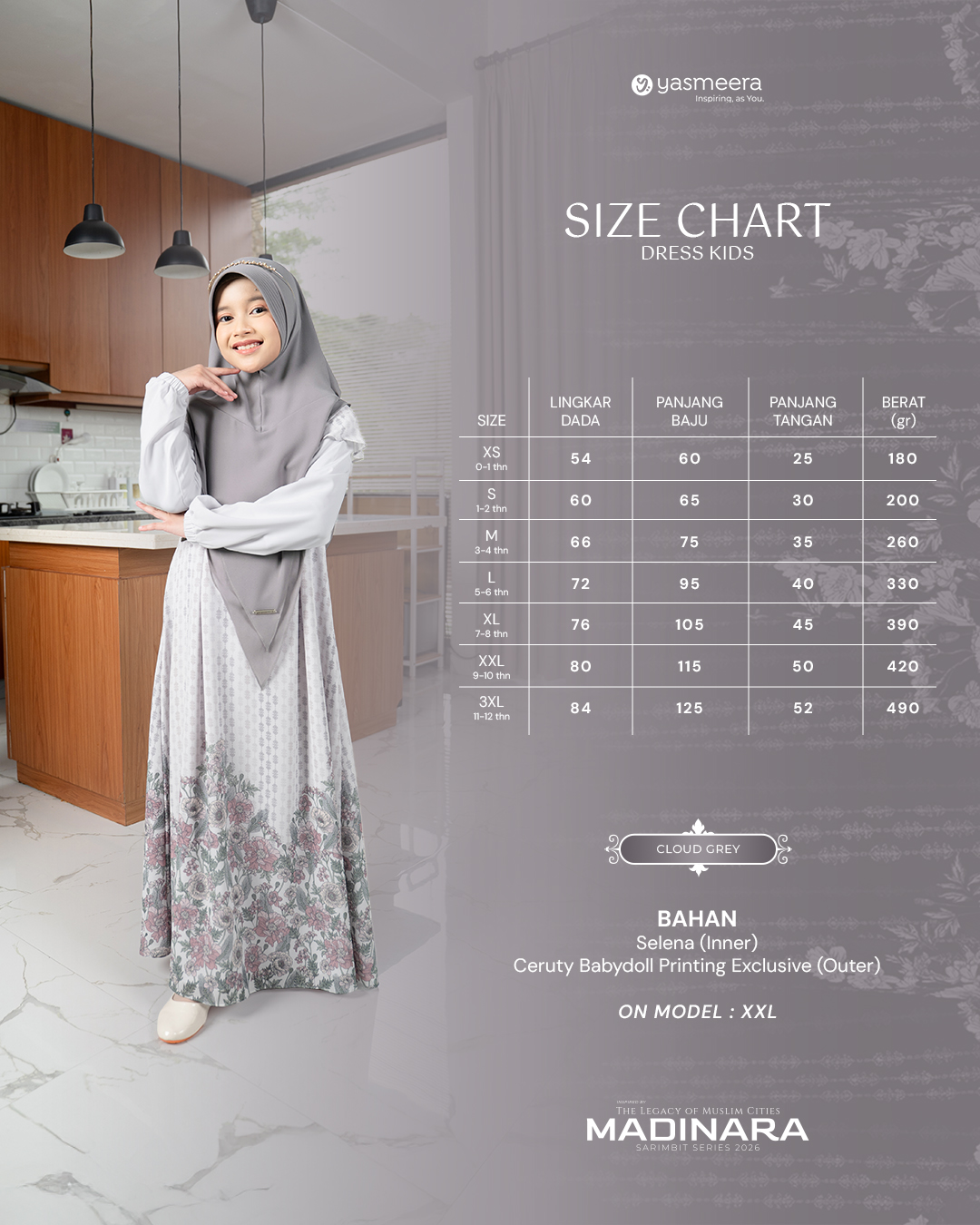 GAMIS MADINARA ANAK GRADE B
