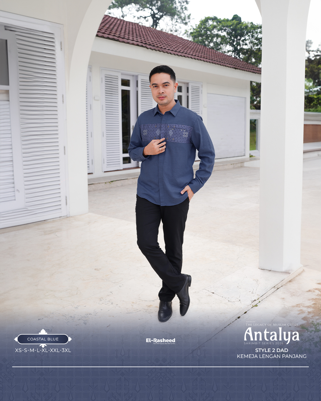 KEMEJA ANTALYA LENGAN PANJANG DEWASA GRADE B