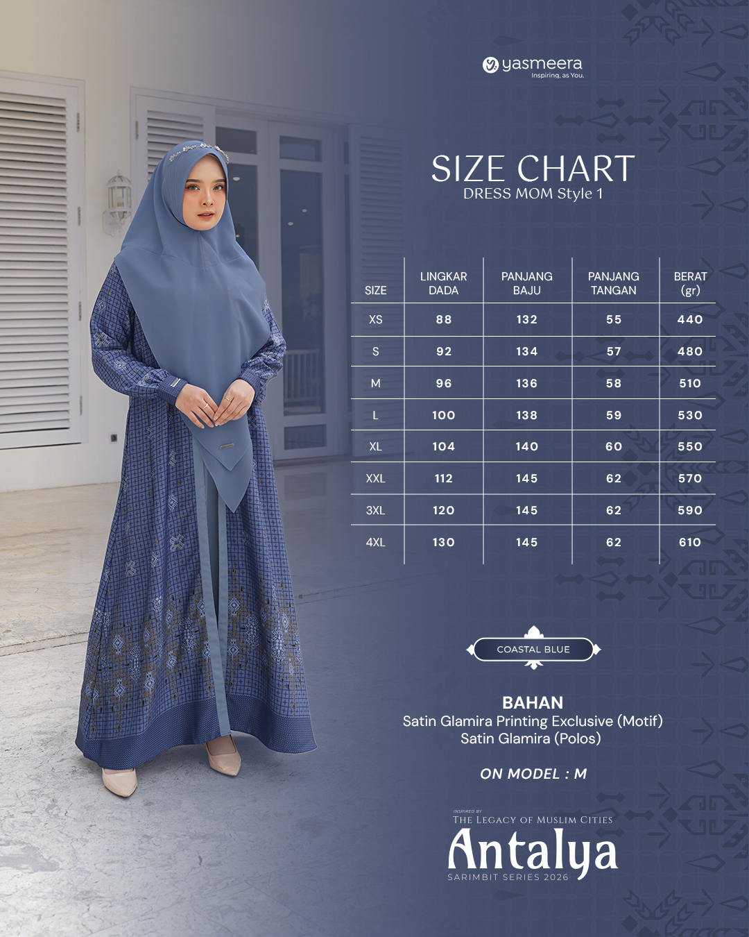GAMIS ANTALYA STYLE 1 DEWASA GRADE B