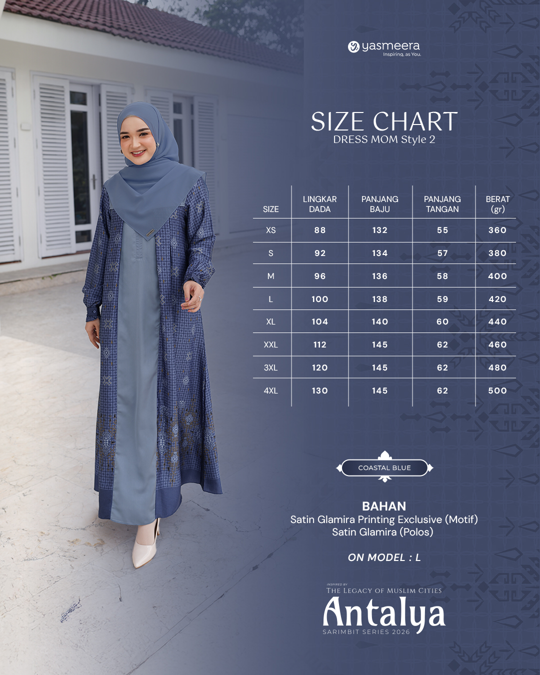 GAMIS ANTALYA STYLE 2 DEWASA GRADE B