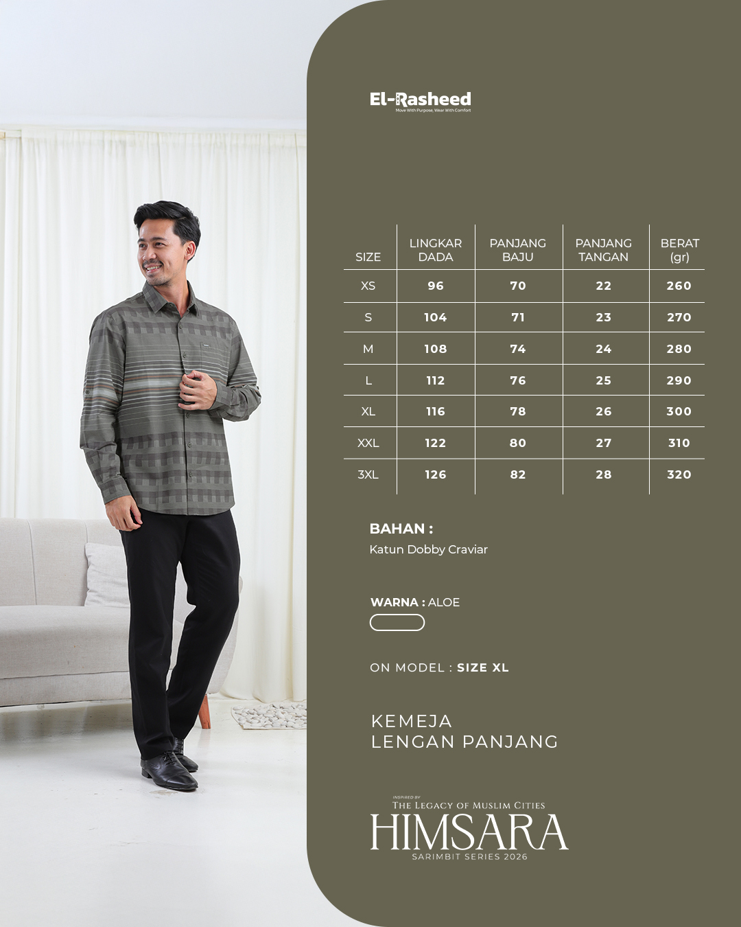 KEMEJA HIMSARA LENGAN PANJANG DEWASA GRADE B
