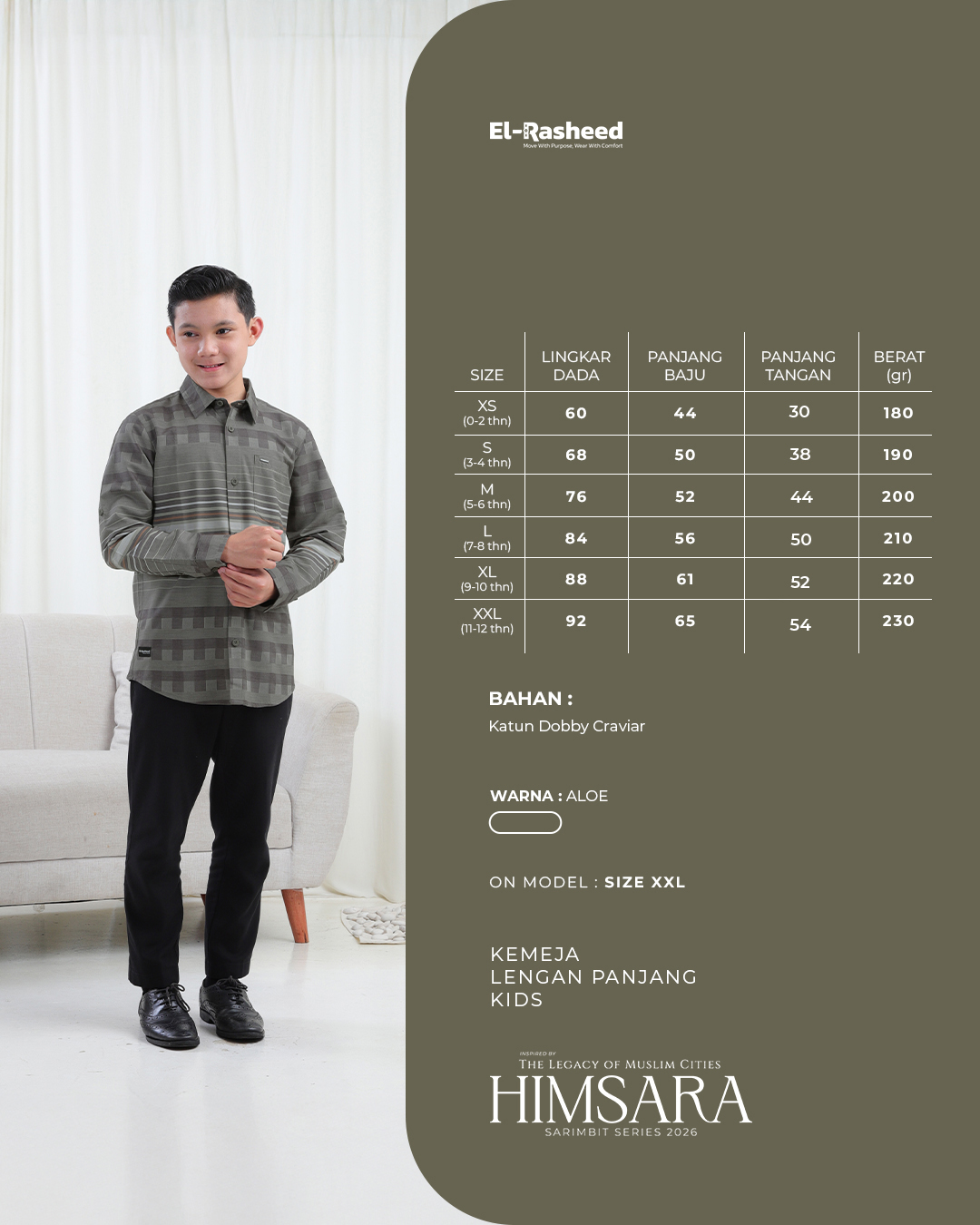 KEMEJA HIMSARA ANAK GRADE B