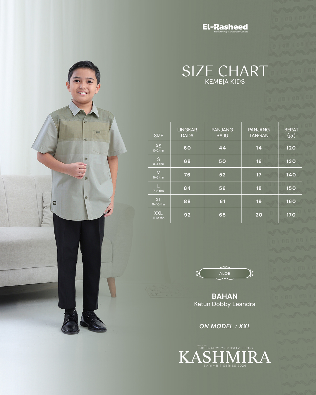 KEMEJA KASHMIRA ANAK GRADE B