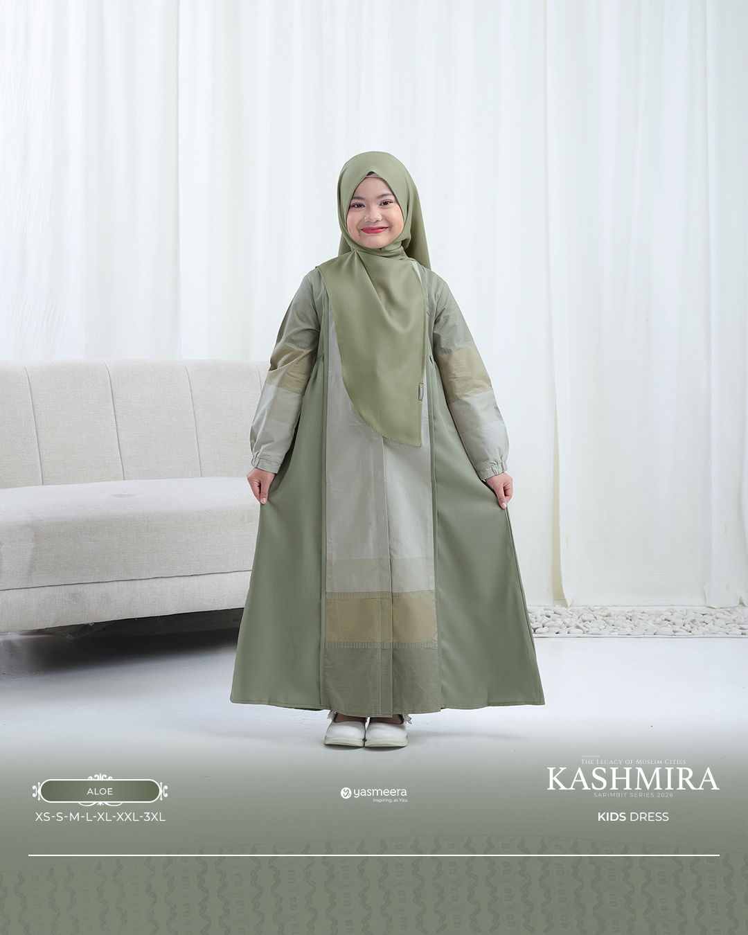 GAMIS KASHMIRA ANAK GRADE B