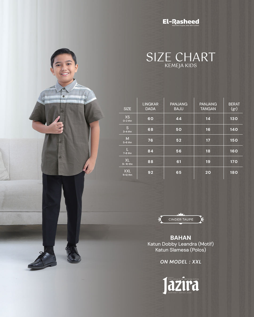 KEMEJA JAZIRA ANAK GRADE B