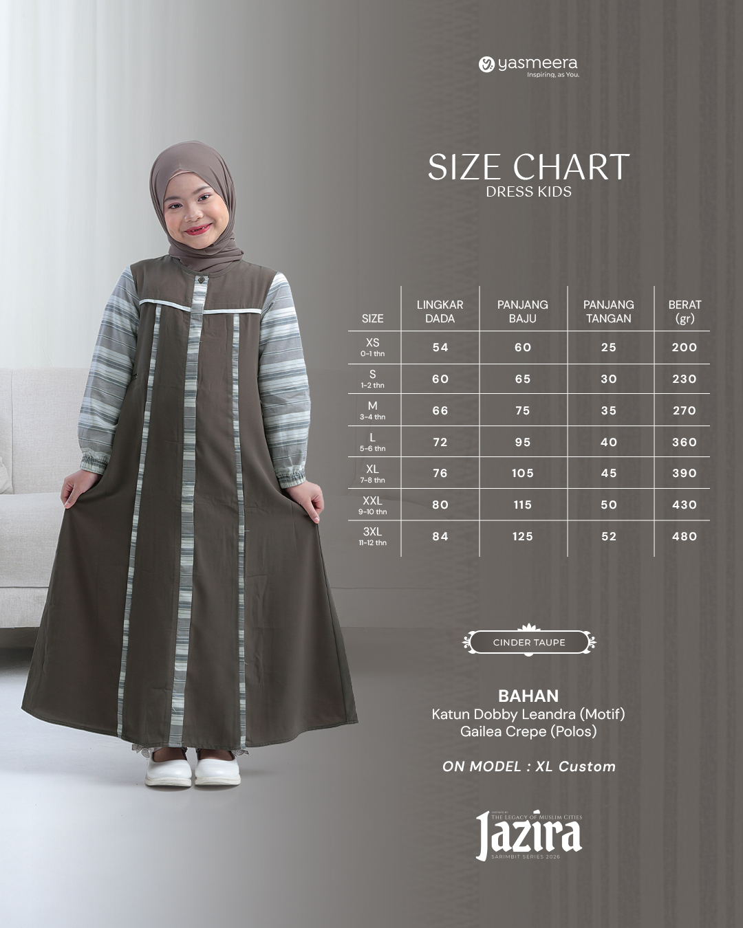 GAMIS JAZIRA ANAK GRADE B