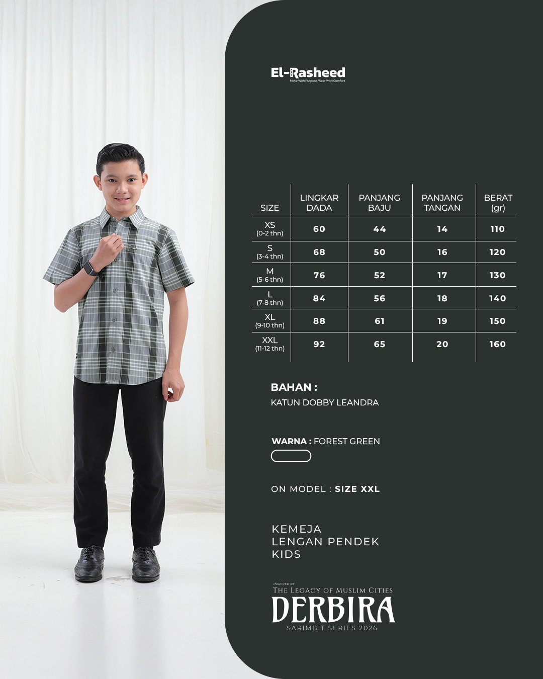 KEMEJA DERBIRA ANAK GRADE B