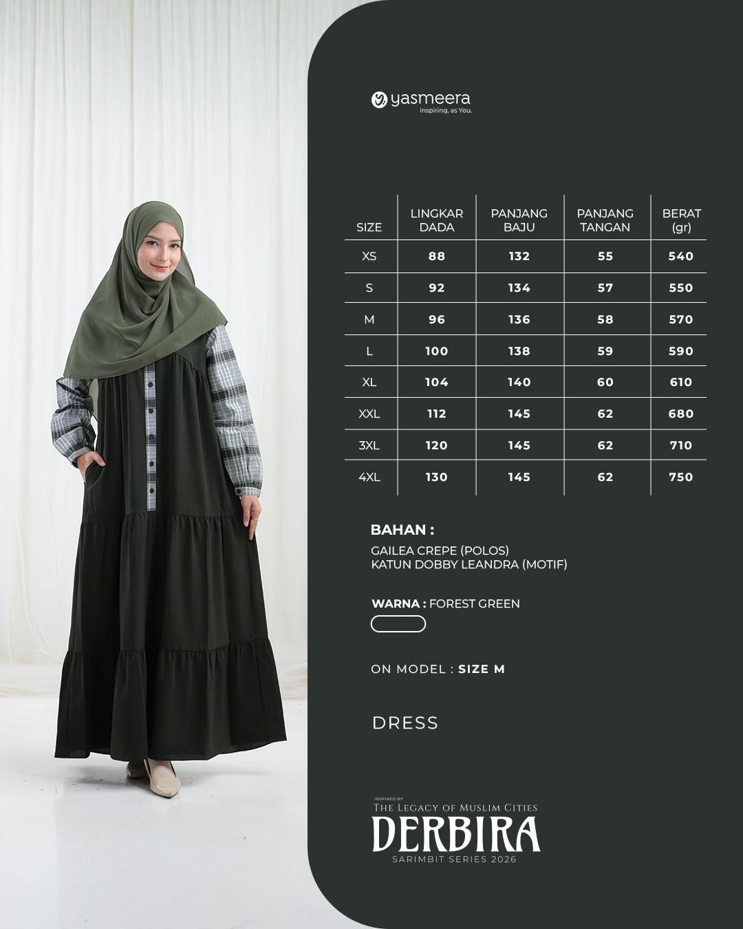 GAMIS DERBIRA STYLE 1 DEWASA GRADE B