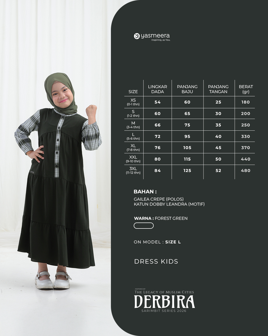 GAMIS DERBIRA ANAK GRADE B