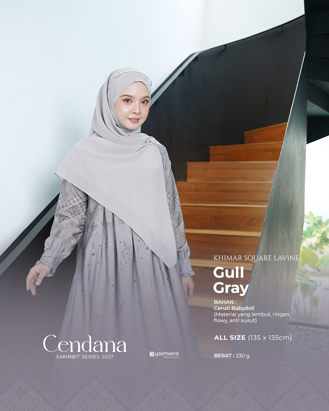 KHIMAR BANDANA SQUARE LAVINE