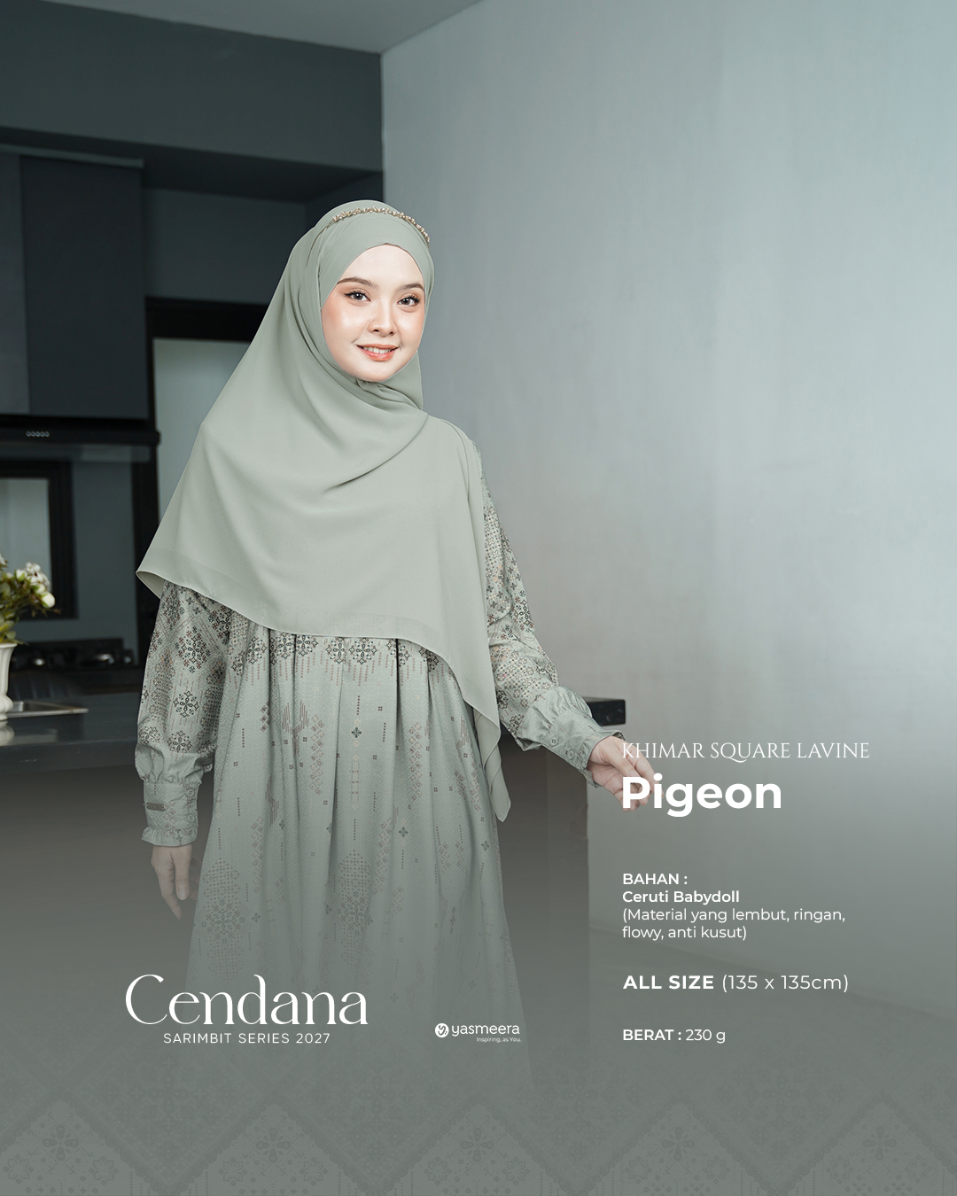 KHIMAR BANDANA SQUARE LAVINE