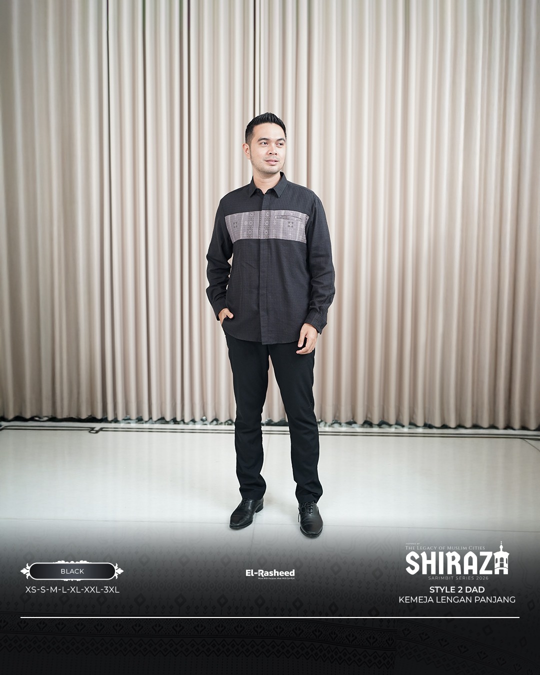 SARIMBIT 2026 SHIRAZA SERIES WARNA BLACK