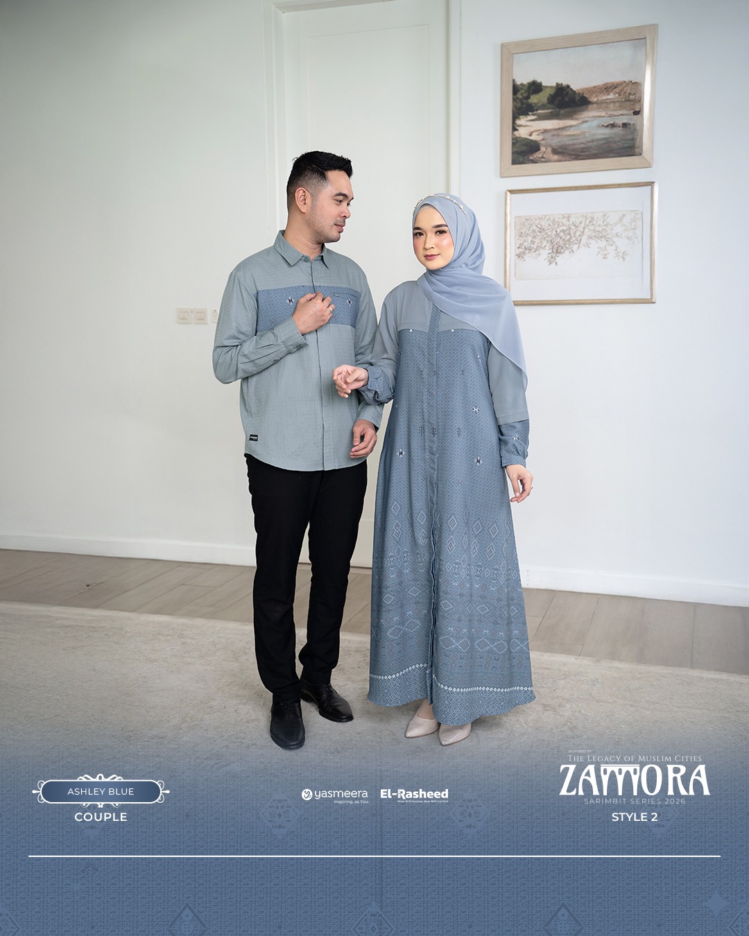 SARIMBIT 2026 ZAMORA SERIES WARNA ASHLEY BLUE