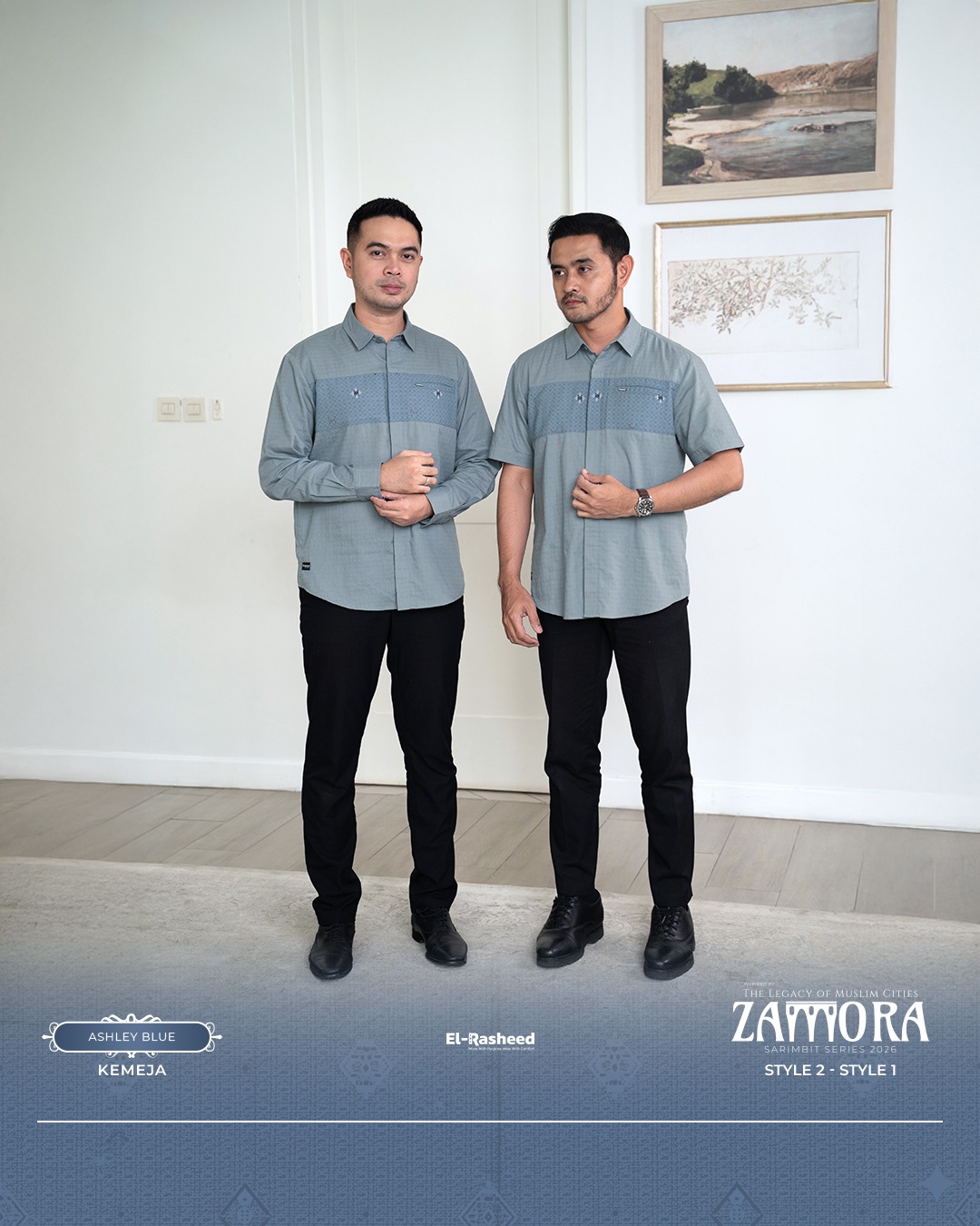 SARIMBIT 2026 ZAMORA SERIES WARNA ASHLEY BLUE