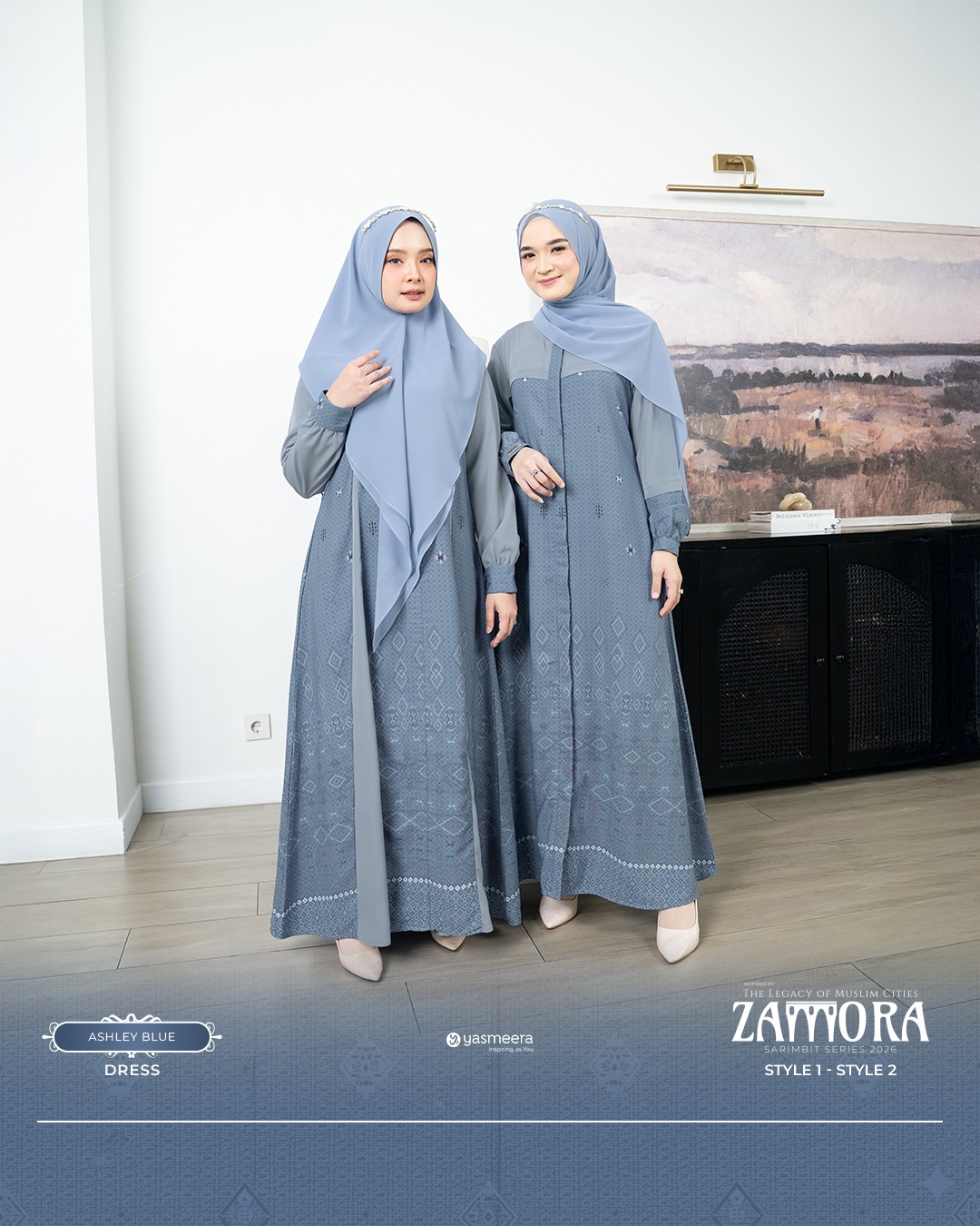SARIMBIT 2026 ZAMORA SERIES WARNA ASHLEY BLUE
