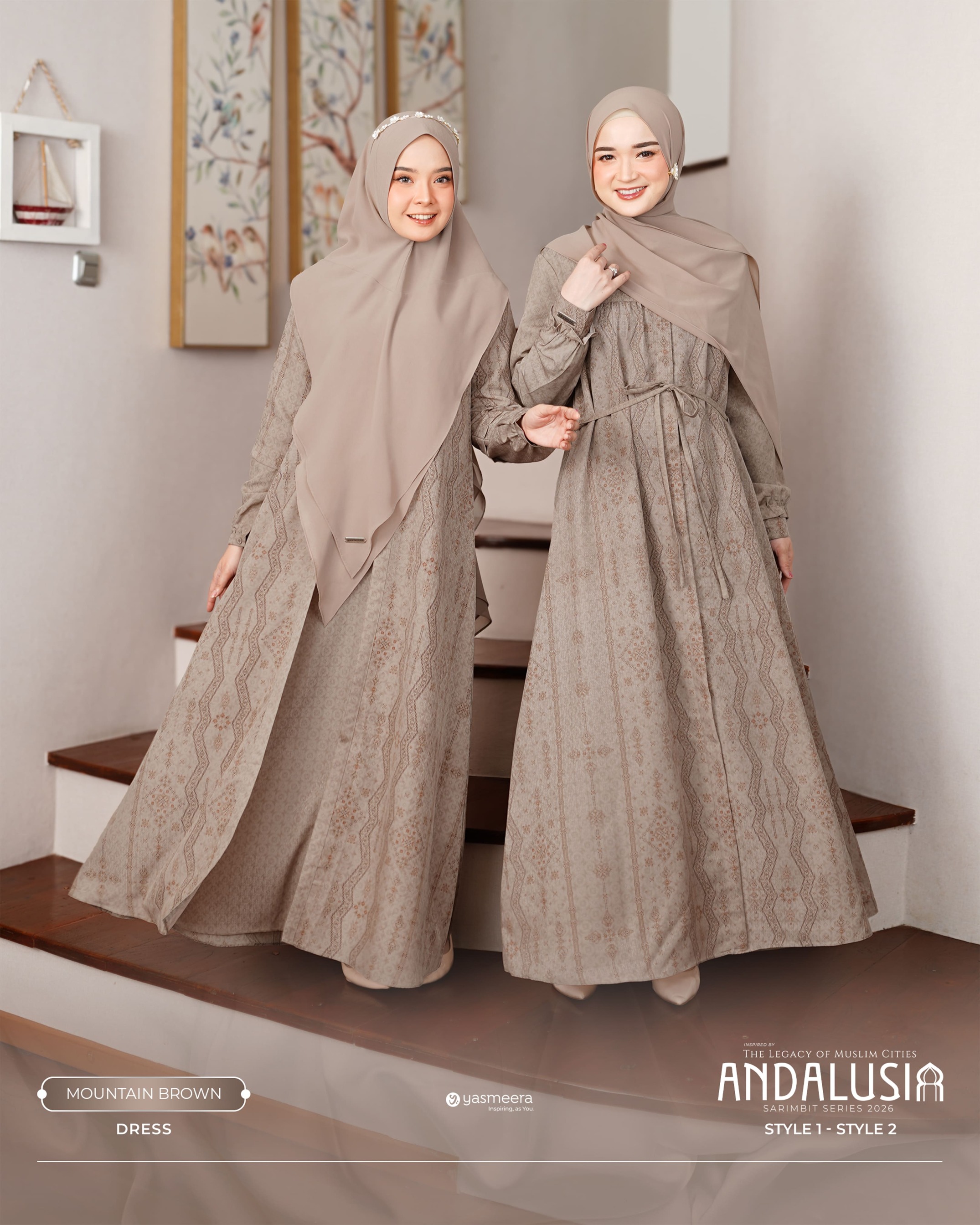 SARIMBIT 2026 ANDALUSIA SERIES WARNA MOUNTAIN BROWN