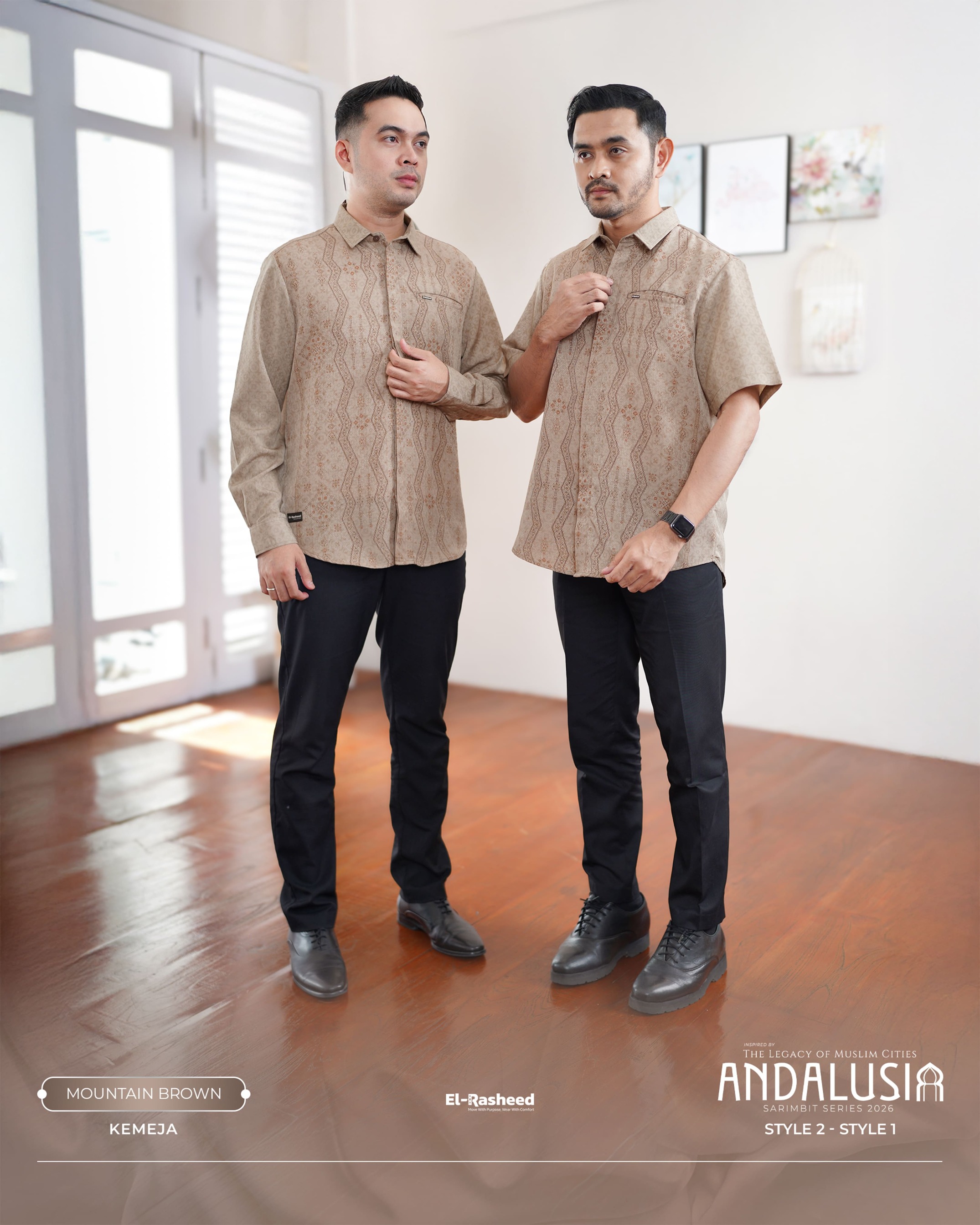 SARIMBIT 2026 ANDALUSIA SERIES WARNA MOUNTAIN BROWN
