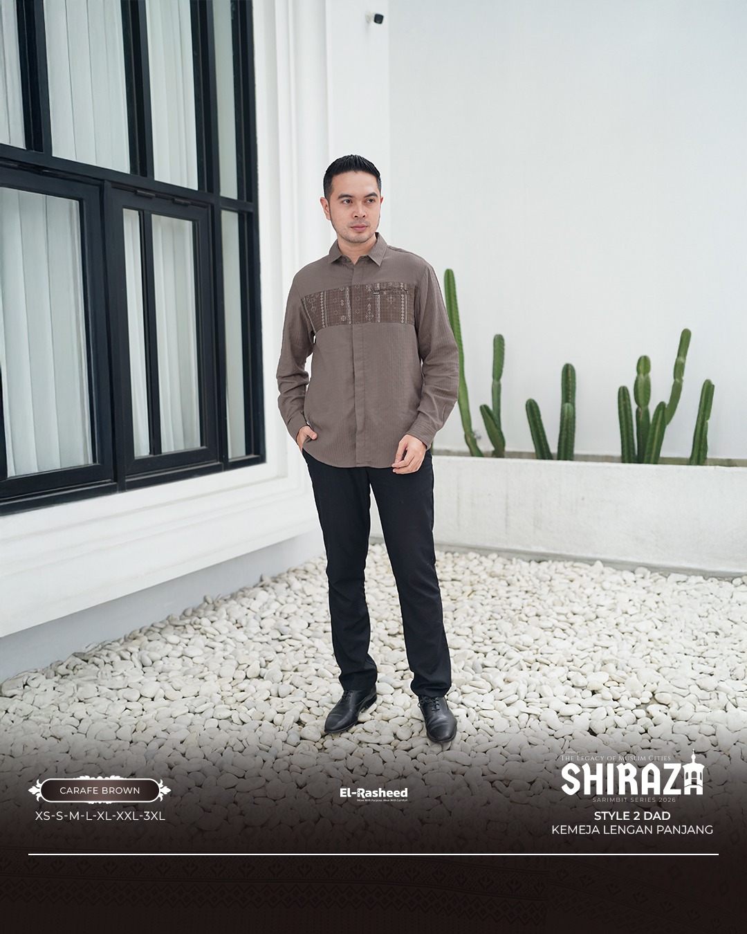 SARIMBIT 2026 SHIRAZA SERIES WARNA CARAFE BROWN