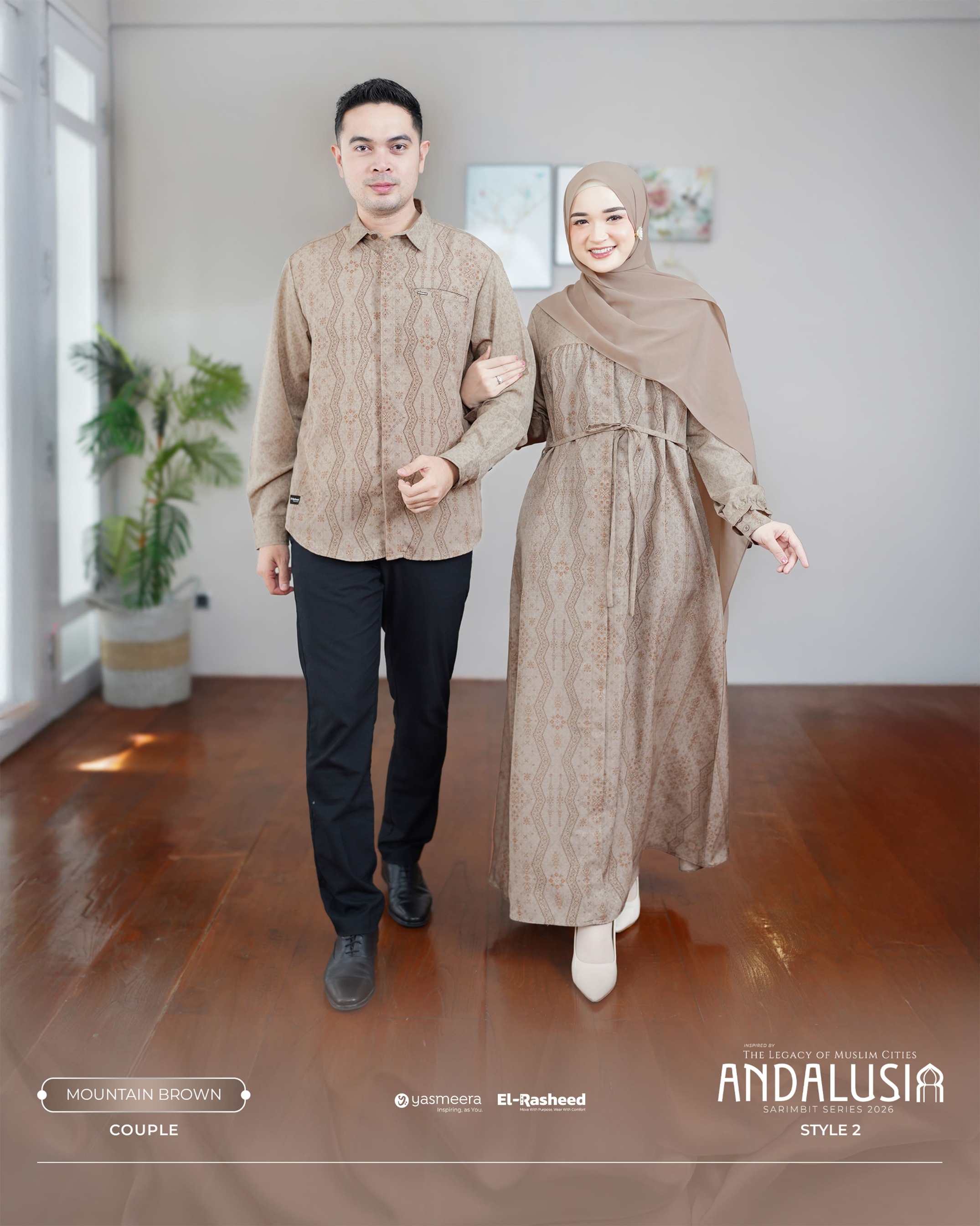 SARIMBIT 2026 ANDALUSIA SERIES WARNA MOUNTAIN BROWN