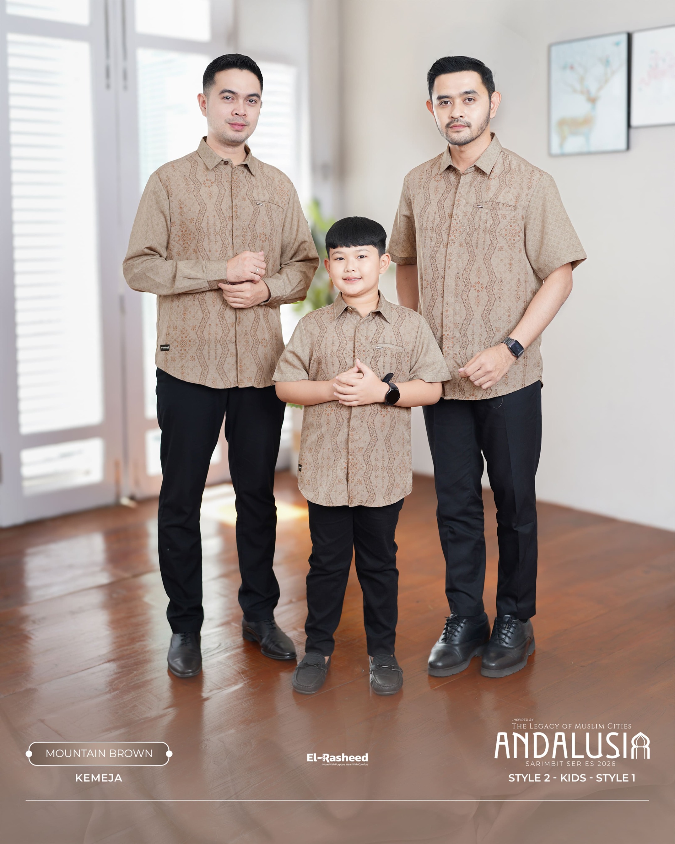 SARIMBIT 2026 ANDALUSIA SERIES WARNA MOUNTAIN BROWN