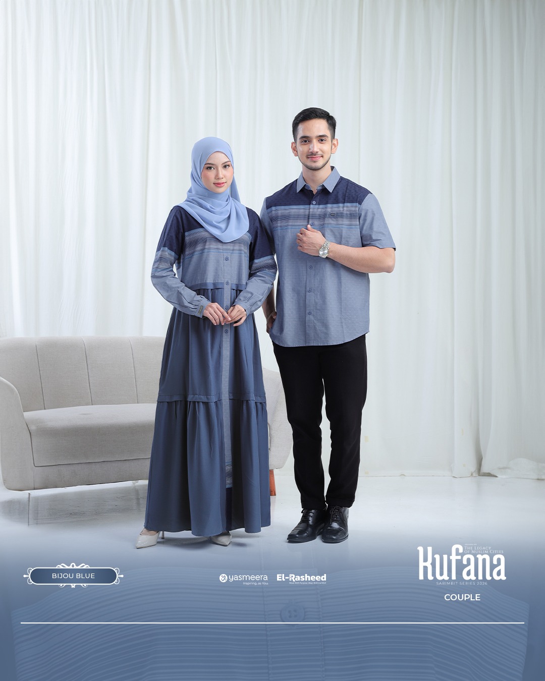 SARIMBIT 2026 KUFANA SERIES WARNA BIJOU BLUE