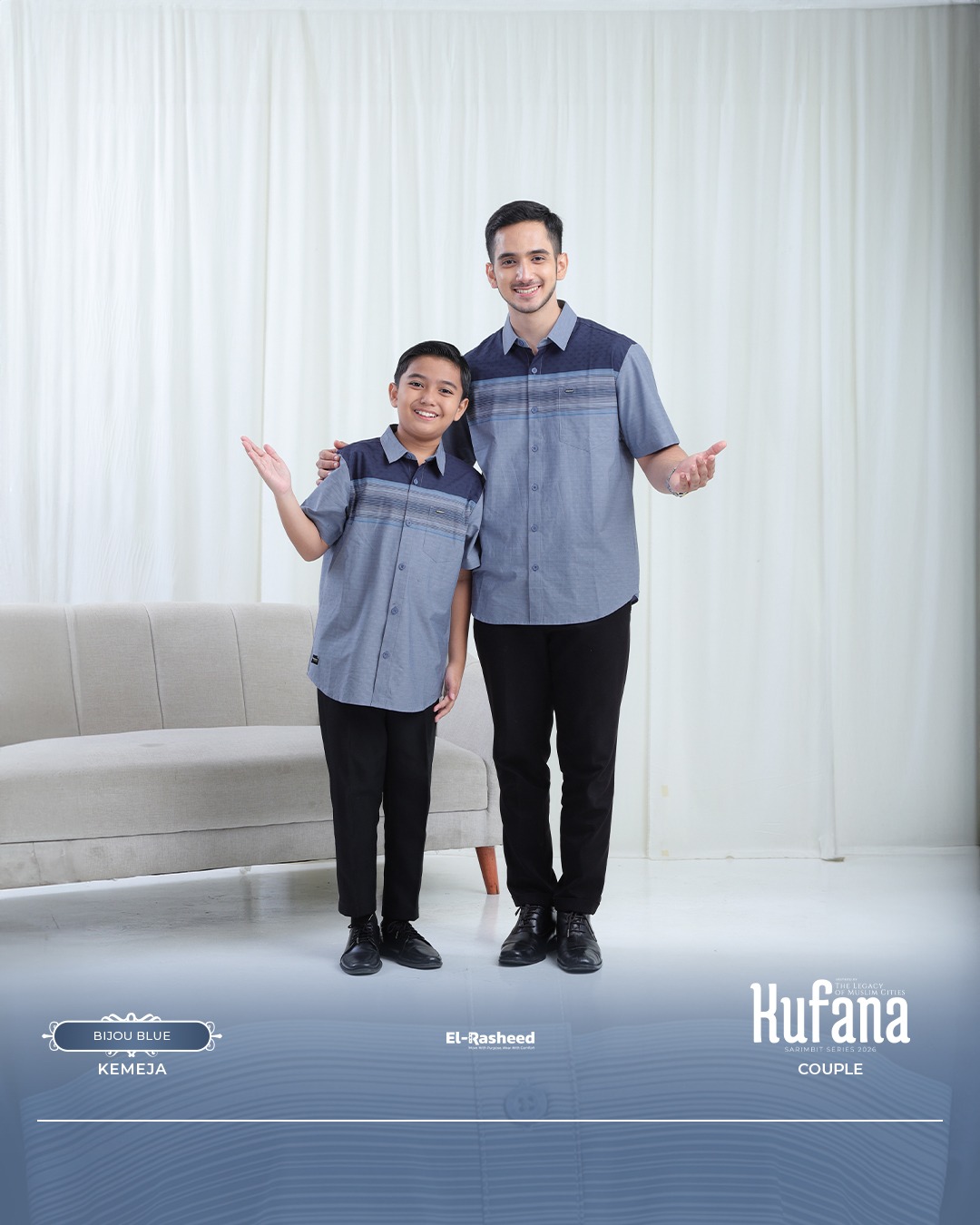 SARIMBIT 2026 KUFANA SERIES WARNA BIJOU BLUE