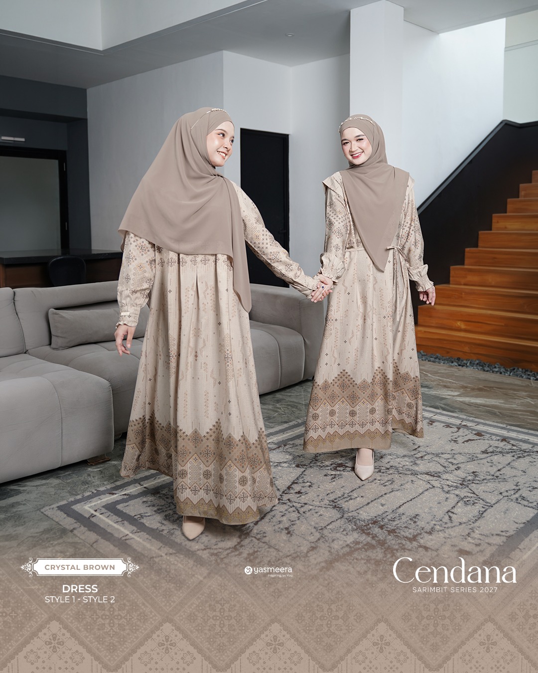 SARIMBIT 2027 CENDANA SERIES WARNA CRYSTAL BROWN