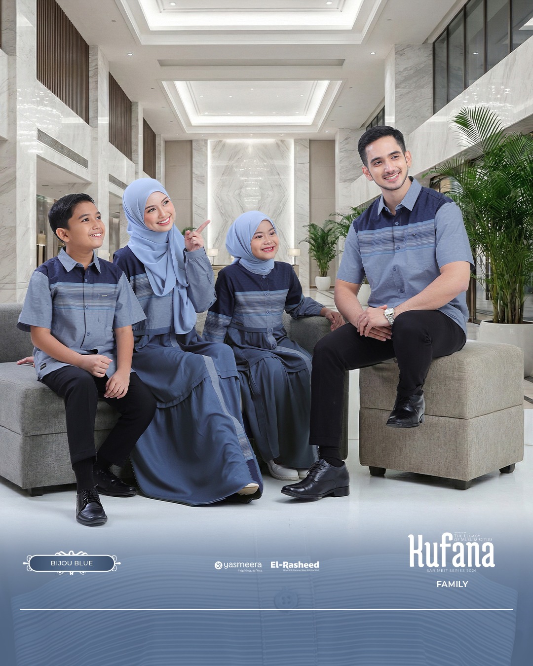SARIMBIT 2026 KUFANA SERIES WARNA BIJOU BLUE