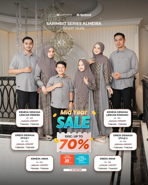 Image of SARIMBIT 2026 ALMEIRA SERIES WARNA DESERT TAUPE