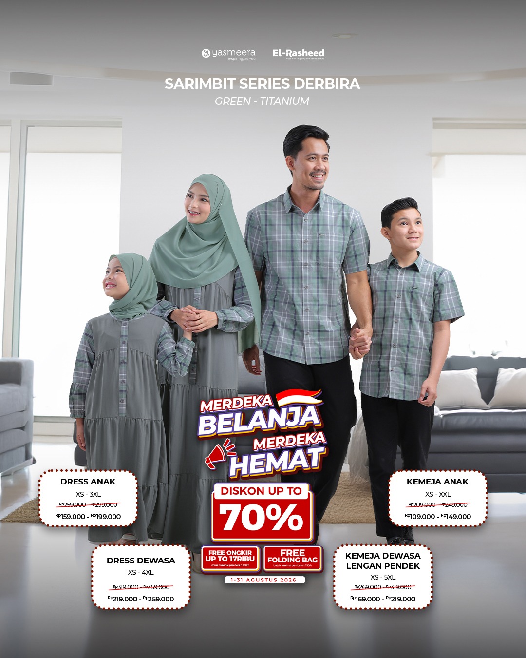 SARIMBIT 2026 DERBIRA SERIES WARNA GREEN-TITANIUM